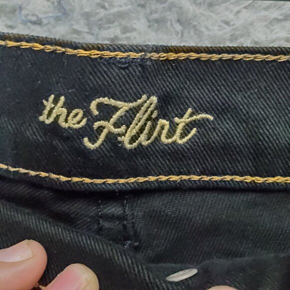 Old Navy Jeans Womens 14 Short Black The Flirt Bootcut Stretch Denim - Picture 2 of 10